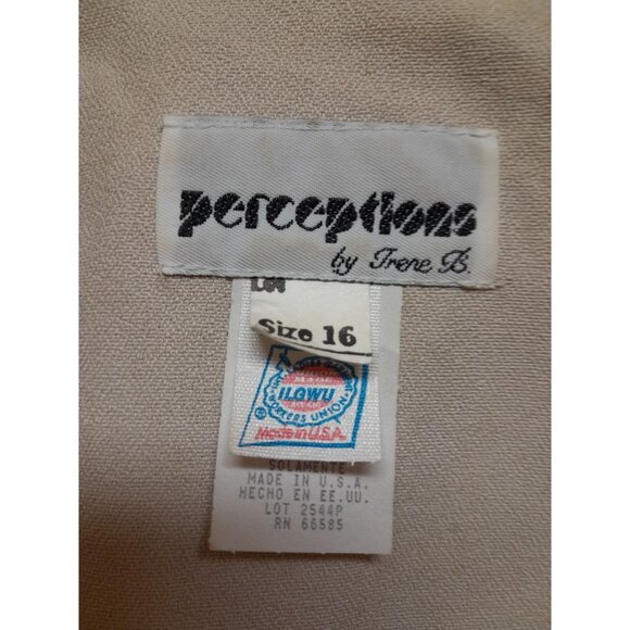 Vtg 80s Womens Size 16 Classic Preppy  Event Evening Career Blazer Vest Combo - Picture 11 of 11